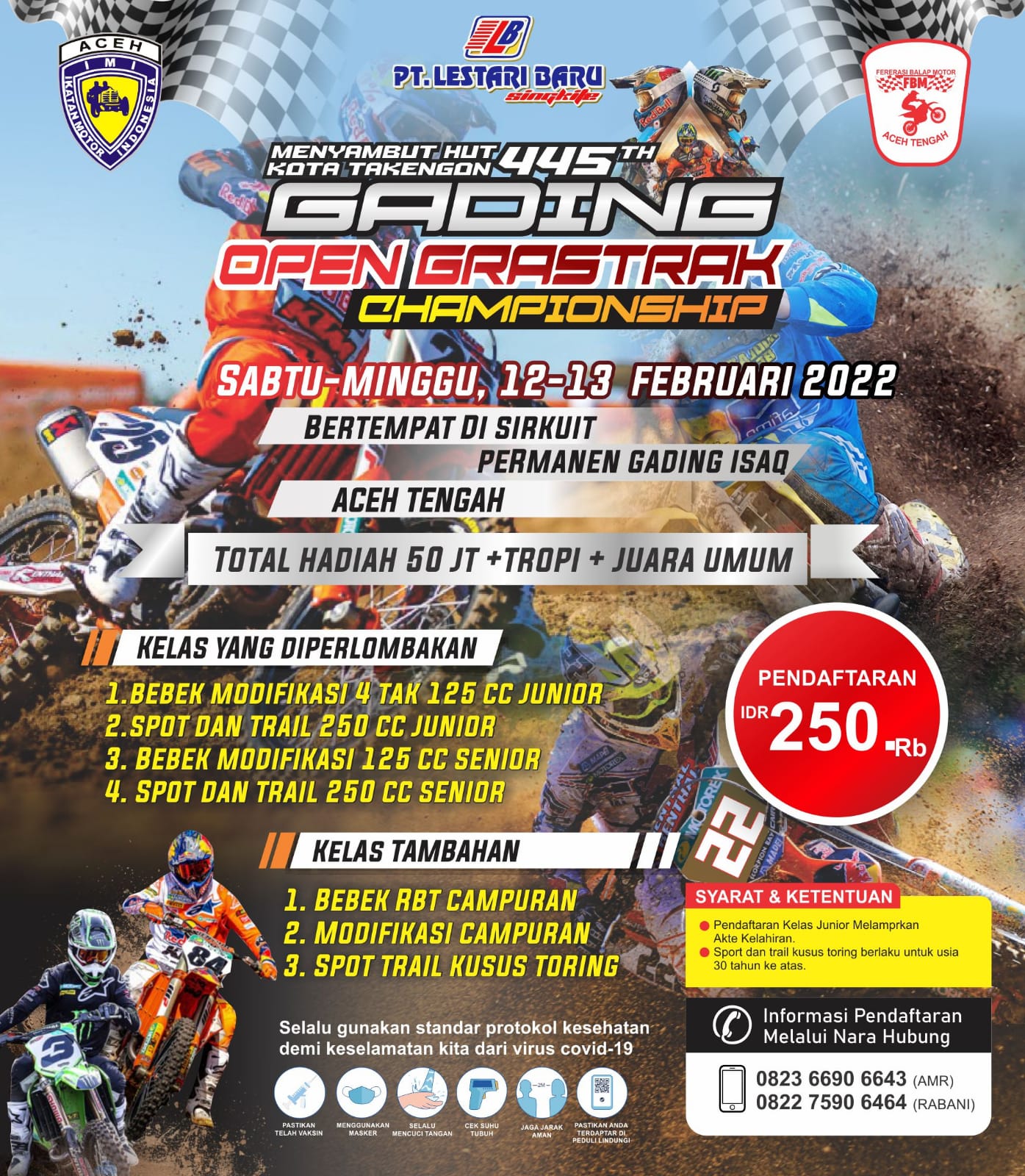 Menyambut HUT kota Takengon Ke-445, FBM Gelar Gading Open Grasstrack Championship Menyambut HUT kota Takengon Ke-445, FBM Gelar Gading Open Grasstrack Championship